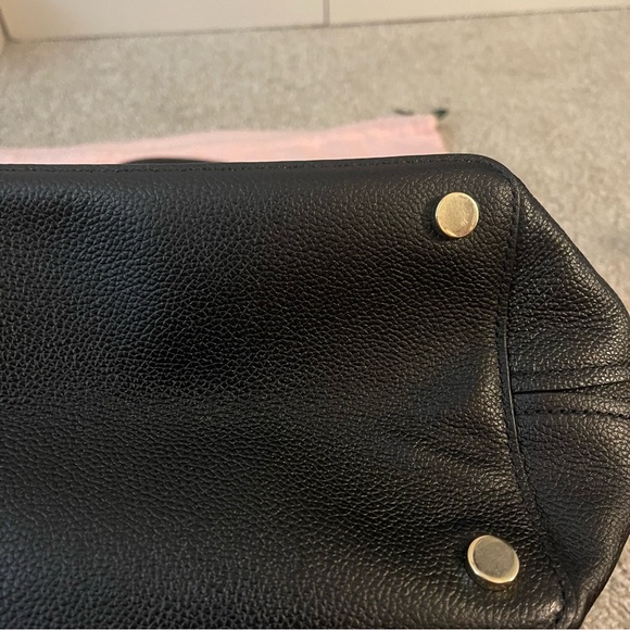 Kate Spade Black Leather Tote Handbag with Dust Bag EUC - Picture 11 of 12